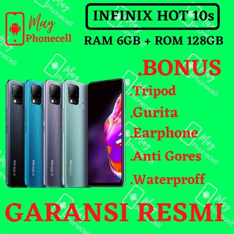 Jual Infinix Hot 10s Ram 6GB Internal 128GB New Baru Garansi Resmi 1 Tahun Shopee Indonesia