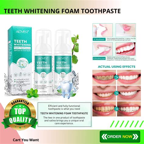 WEST AND MONTH TEETH WHITENING FOAM TOOTHPASTE Lazada PH