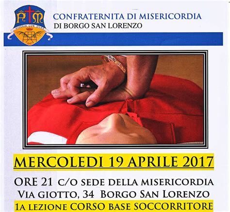 Mugello Corso Per Soccorritore Alla Misericordia Di Borgo San Lorenzo