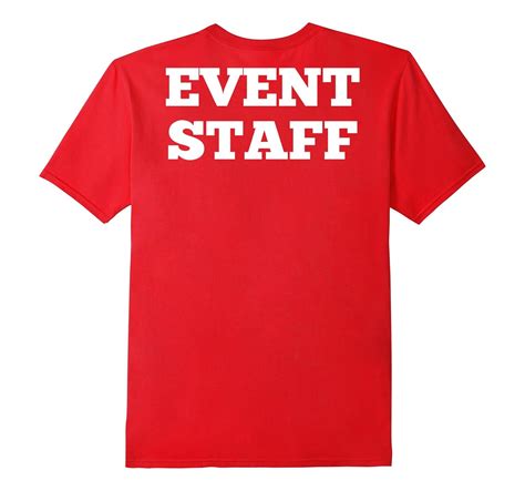 Event Staff T Shirt Printed On Back Of Shirt 4lvs 4loveshirt