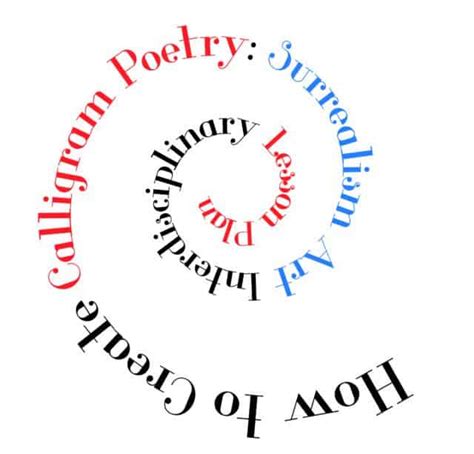 How To Write A Calligram Poem With Examples