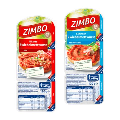 Zimbo Zwiebelmettwurst Von Aldi Nord Ansehen