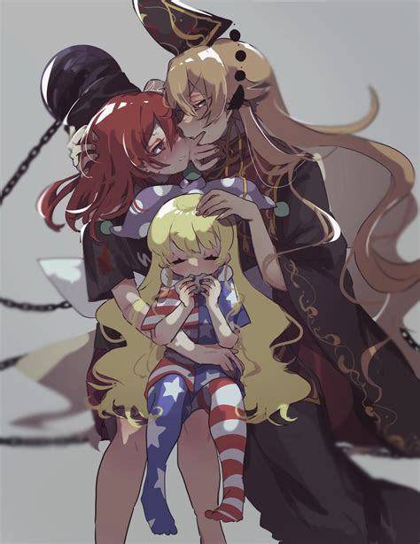 Clownpiece Junko And Hecatia Lapislazuli Touhou Drawn By Saki Hot Sex