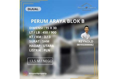 Rumah For Sale Brand New House Araya Surabaya Timur Mewah Minimalis