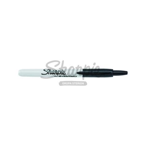 Sharpie Retractable Permanent Marker Fine Point Black Pcs S