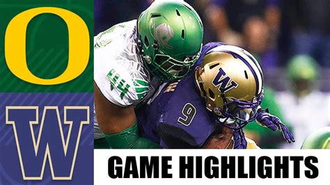 Oregon 8 vs Washington 7 GAME HIGHLIGHTS | NCAAF 2023 | College ...