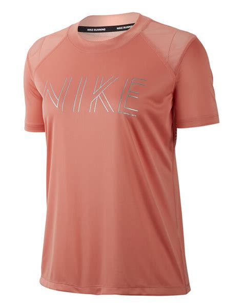 Nike Womens Dry Miler T Shirt Pink Life Style Sports Ie