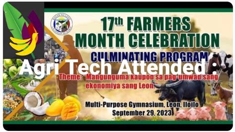 Agri Tech Attend 17th Farmers Month CelebrationRecognition Of GAWAD