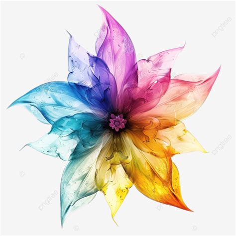 Colorful Star Shaped Flower Flower Star Shaped Pink Png Transparent