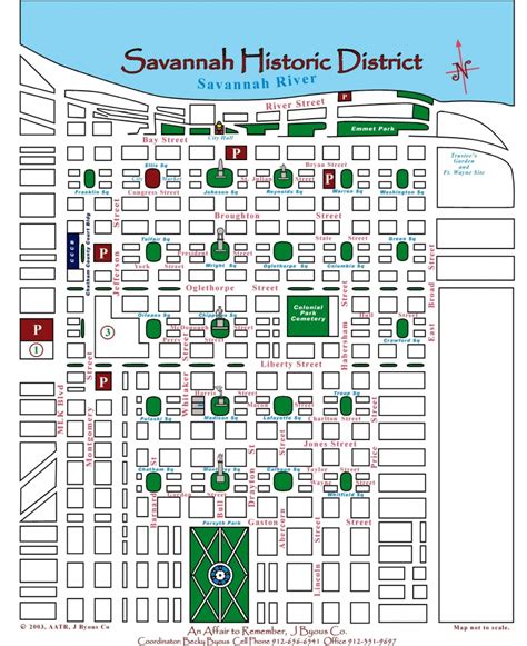 Printable Map Of Savannah Ga Historic District | Printable Maps