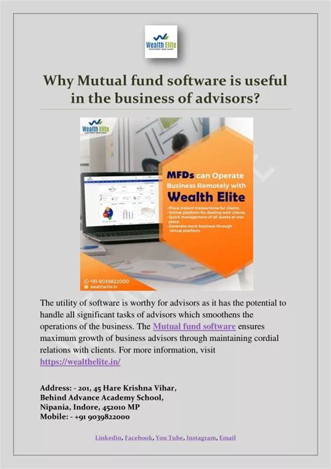 Ppt Why Mutual Fund Software Is Useful In The Business Of Advisors