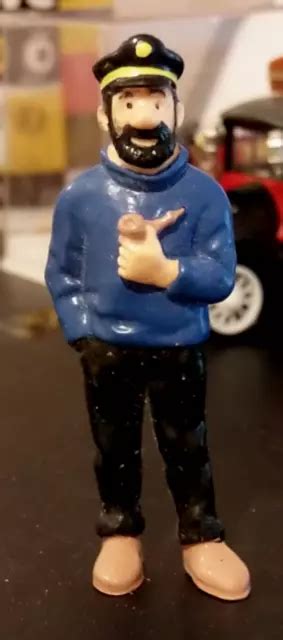 Figurine Tintin Herge Le Capitaine Haddock Avec Sa Pipe Pvc Bully