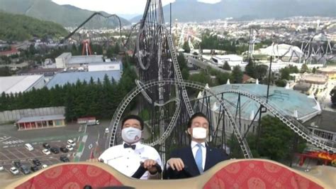 4 Riders Break Neck Back In Worlds Fastest Roller Coaster Japan