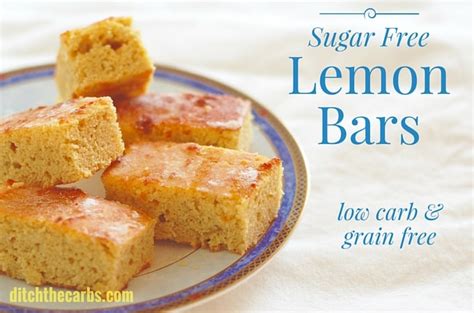 The Low Carb Diabetic Lemon Sponge Cake Bars Low Carb And Sugar Free