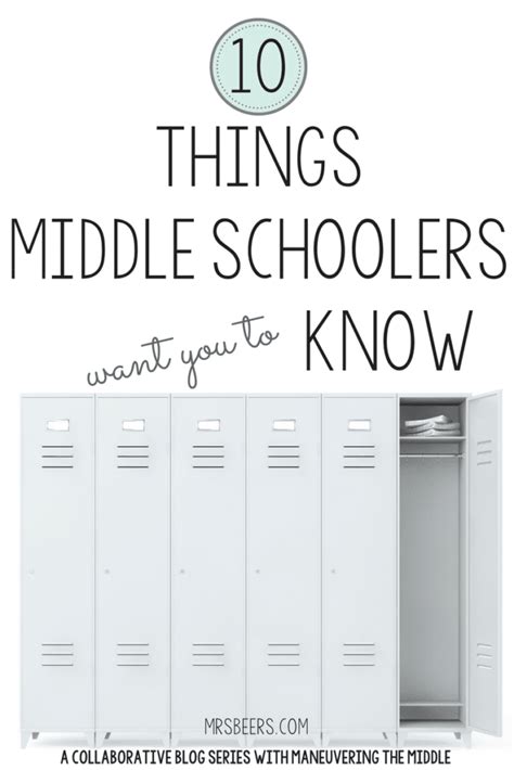 Things Middle School Students Want You To Know