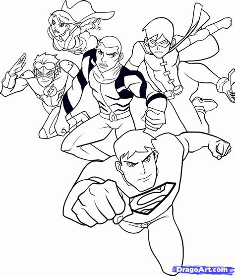 Free Justice League Coloring Pages - Coloring Home