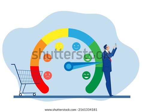 Businessman Scale Red Green Arrow Scale Stock Vector Royalty Free