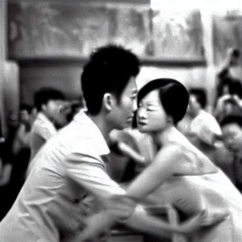 Prompthunt Wong Kar Wai Dancing Love Movie Scene Wide Angle Mm Lens