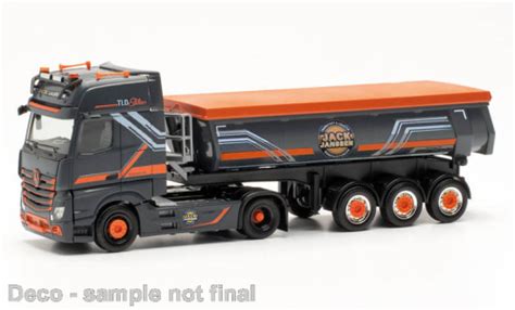 Miniature Mercedes Actros 1 87 Herpa Gigaspace Jack Janssen Voiture