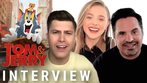 Tom And Jerry Interviews With Colin Jost Chloë Grace Moretz