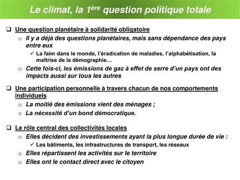 PPT Lénergie et le climat enjeux majeurs du XXI ème siècle Pierre