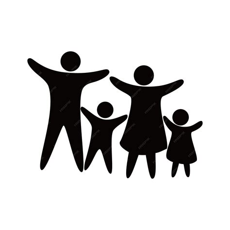 family icon design father mother son  daughter sign  symbol