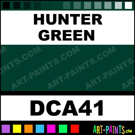 Hunter Green Crafters Acrylic Paints - DCA41 - Hunter Green Paint ...