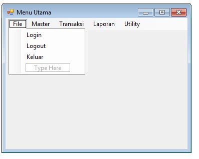 Source Code Menu Utama VB Net 2010 Pintar VB Tutorial Visual Basic