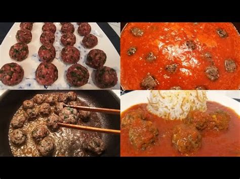 Meatballs with tomato sauce kofta Dawood Basha easy recipe كفتة داوود