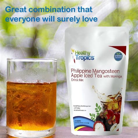 ⊙ Healthy Tropics Philippine Mangosteen Apple Iced Tea With Moringa Shopee Philippines