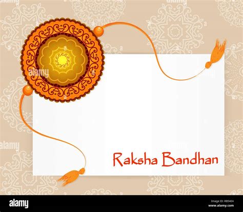 Raksha Bandhan Festival Greeting Card Template Beautiful Background