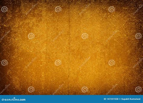 Fundo Dourado Da Textura Da Parede Do Cimento Ilustra O Stock