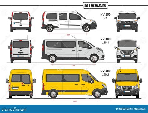 Set Of Nissan Passenger Vans And Minivans 2019 Editorial Photography