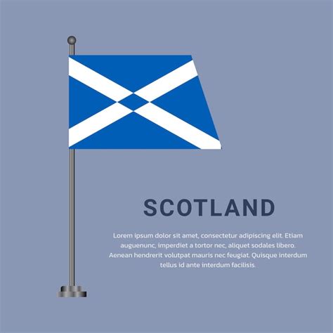 Premium Vector Illustration Of Scotland Flag Template