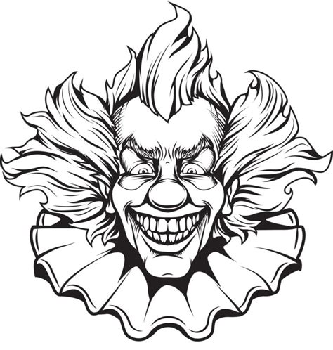 M Gangster Drawings Clowns Coloring Coloring Pages