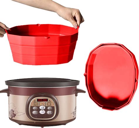 Amazon Silicone Pot Divider Insert Food Grade Silicone Slow Cooker