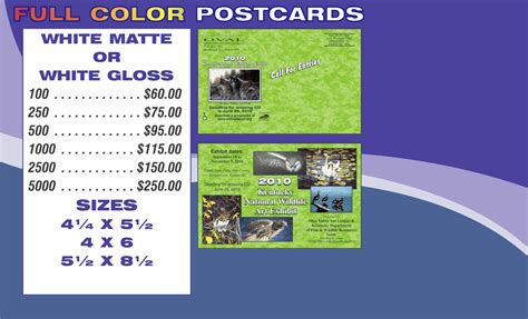 Full Color Postcards - Fast Print