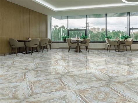 Full Body Kajaria Double Charge Vitrified Floor Tile Size 4x8 Feet