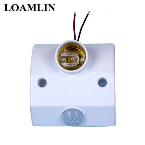 Pir Motion Sensor Led Lamp Base Bracket Human Body Sensor Lamp Holder