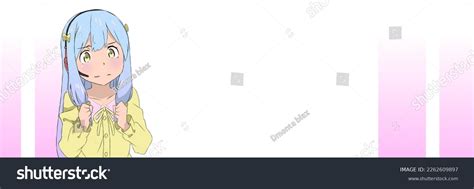 Sagiri Chan Anime Character Banner Simple Stock Illustration 2262609897