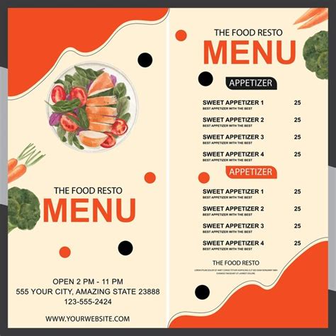 Premium Vector | Food menu design template