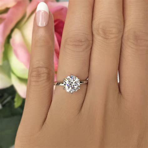 Ct Prong Solitaire Ring Engagement Rings Solitaire Engagement