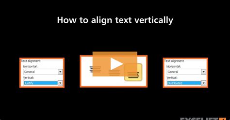 How To Align Text Vertically In Excel Video Exceljet