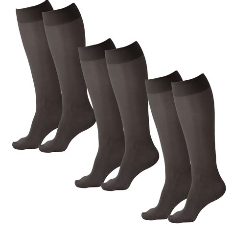 Aw Style 76 Soft Sheer Knee Highs 8 15 Mmhg Ames Walker