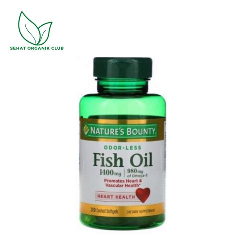 Jual Natures Bounty Fish Oil 2400 Mg 90 Coated Softgels Fish Oil