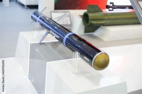 guided anti-tank and anti-aircraft missiles at the exhibition Stock ...