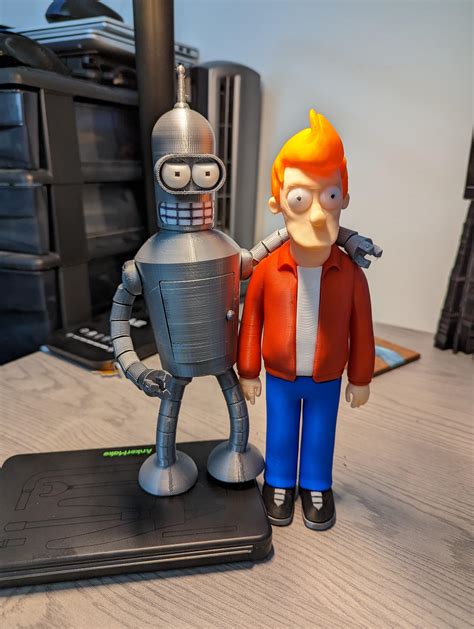 3d Printed Fry And Bender A Winning Combination R Futurama