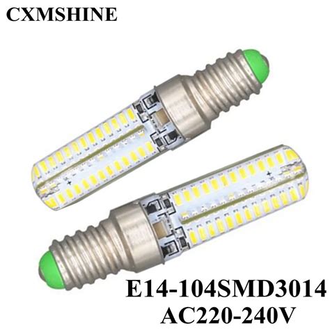 10pcs Lot E14 G9 G4 Led 9W 3014SMD 104led Warm White White LED Bulb