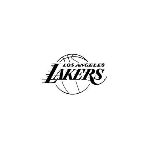 Lakers Logo Black And White L