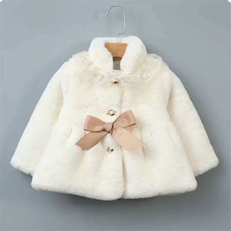 Baby Girl Thick Coat 2018 Winter Clothes For Infant Girls Faux Fur